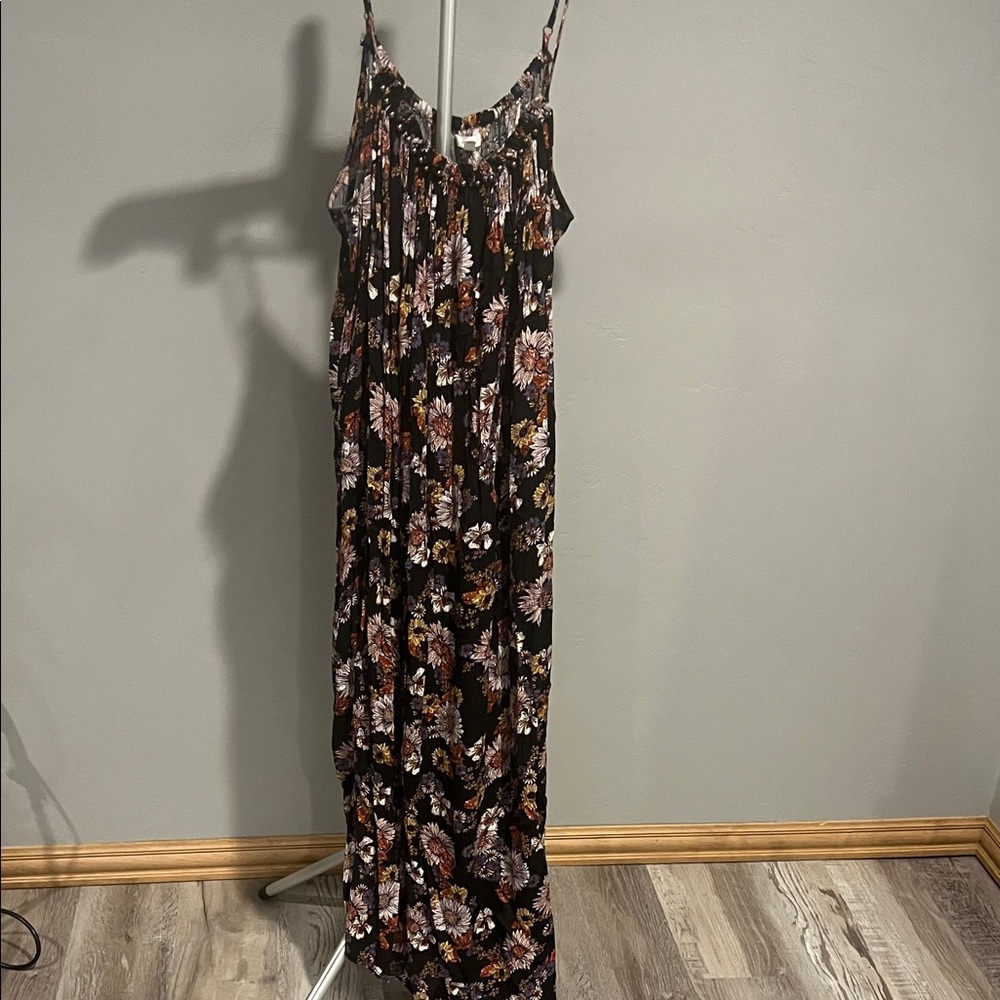 Floral Black Maxi Dress